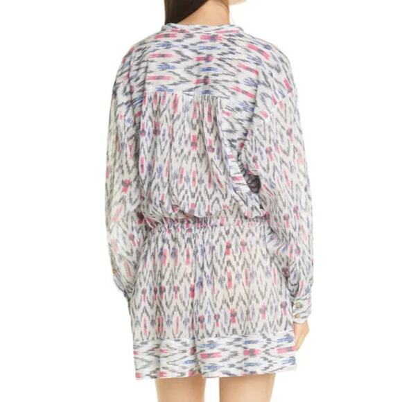 NWT ISABEL MARANT ETOILE Lehana Long Sleeve Drawstring Romper 36 4 - Picture 2 of 8